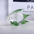 thumbnail image 2 of Glass Fish Shape Table Decor Portable Replacement Vivid Lifelike Colorful Home Computer Desk Ornament Decoration Green, 2 of 8
