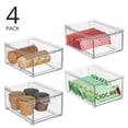 thumbnail image 2 of Contenedores de almacenamiento apilables mDesign Lumiere Collection, paquete de 4, 2 of 9