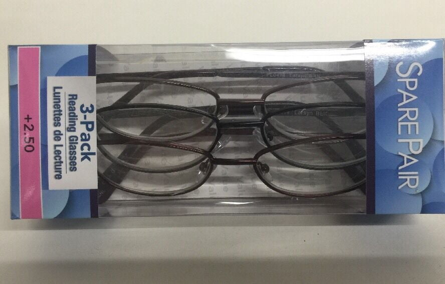 FGX 3 pack Reading Glasses Larsyn +2.50