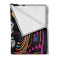thumbnail image 2 of Youth Soft Flannel Fleece Throw Blanket, Woman with Black Hair Floral and Geometric Ornaments Glamor Femininity, Cozy Plush for Indoor and Outdoor Use, 70" x 90", Multicolor, by Ambesonne, 2 of 5