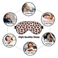 thumbnail image 7 of Naloa Coffee Rugby Print Sleep Mask for Sleeper, Light Blocking Sleeping Eye Mask for Women Men, Eye Shade with Adjustable Strap for Travel, Nap,Meditation, 7 of 7