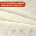 thumbnail image 3 of SOHTOPHO Heated Mattress Pad Twin, Heated Blanket, White, 39" x 75", Electric Mattress Pads, Heated Mattress, Bed Warmer, Bed Heater, Electric Blanket, Heated Mattress Cover, Heated Pad for Bed, 3 of 5