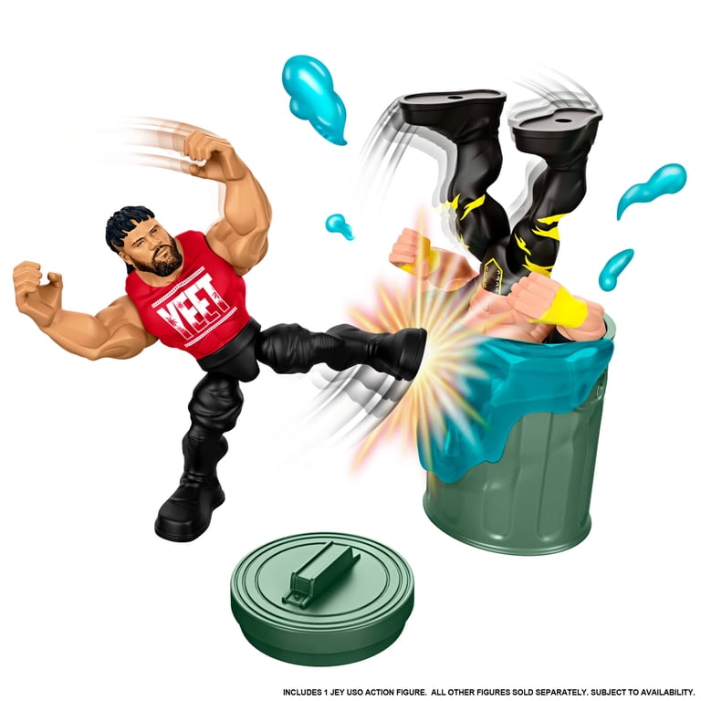 WWE Knuckle Crunchers Backstage Brawl Playset with 5 Accessories