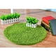thumbnail image 3 of Alfombra redonda antideslizante de microfibra para baño, absorbente, 60 cm de diámetro, color verde Dia. Los 60cm, 3 of 7