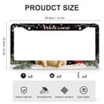 thumbnail image 3 of 2 PCS Labrador Retriever Dog with Bird License Plate Frames Gift for Dog Lovers Car Tags Frames Holder Aluminum 2 Hole for Women Men US Vehicles for Men Women Vehicle, 3 of 6