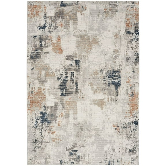 Nourison Home Texture Tonal Indoor Area Rug Grey Blue 7'10" x 9'10"