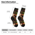 thumbnail image 5 of Yiaed Owl And Leaves Print Great elasticity Crew Socks Sports socks for Men and Women, 5 of 5