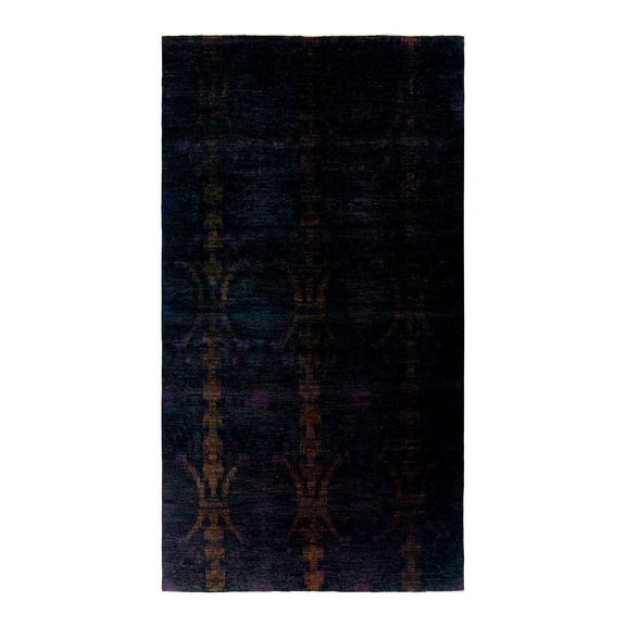 Vibrance, One-of-a-Kind Hand-Knotted Area Rug - Black, 7' 10" x 14' 4"