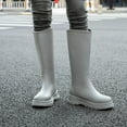 thumbnail image 5 of AUXDIQ Wellington Boots Women Mid-calf Wellies Waterproof Rain Boots Outdoor Garden Shoes, 5 of 6