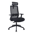 thumbnail image 1 of Silla de trabajo Boss Office Products de malla con reposacabezas negra, 1 of 9