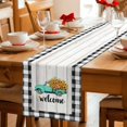 thumbnail image 5 of Country Sunflowers Table Runner 90 Inches, Welcome Rustic Truck Floral Farm Wooden Bed Runner Dresser Scarves Tabletop for Indoor Outdoor Parties/Ceremony/Banquet, 13" x 90", 5 of 9
