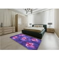 thumbnail image 4 of Ahgly Company Indoor Round Patterned Purple Amethyst Purple Area Rugs, 6' Round, 4 of 6