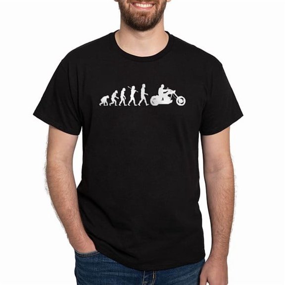 CafePress - Biker Dark T Shirt - Men's Classic Cotton T-Shirts