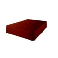 thumbnail image 1 of The Great American Store- 600 TC 100% Natural Cotton, Pleated Style Bed Skirt with 22 Inch Drop (Expanded Queen Size, Solid Burgundy) -Easy Fit Dust Ruffle, Covers Bed Legs & Frame, 1 of 2
