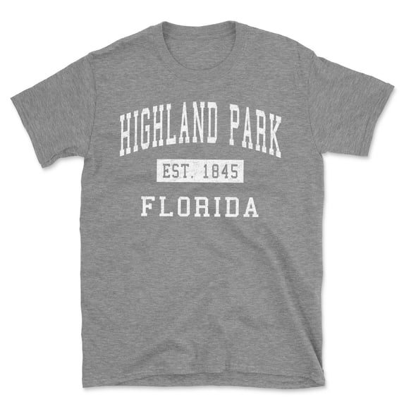 Highland Park Florida Classic Established Men's Cotton T-Shirt