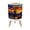 Color 2, variant on Small Trash Can with Lid White Horse Pink Flower Wild Animal Modern Farmhouse 1.8 Gallon Dog Proof Trash Can Round Garbage Can Waste Bin Wastebasket for Bathroom Bedroom Living Room