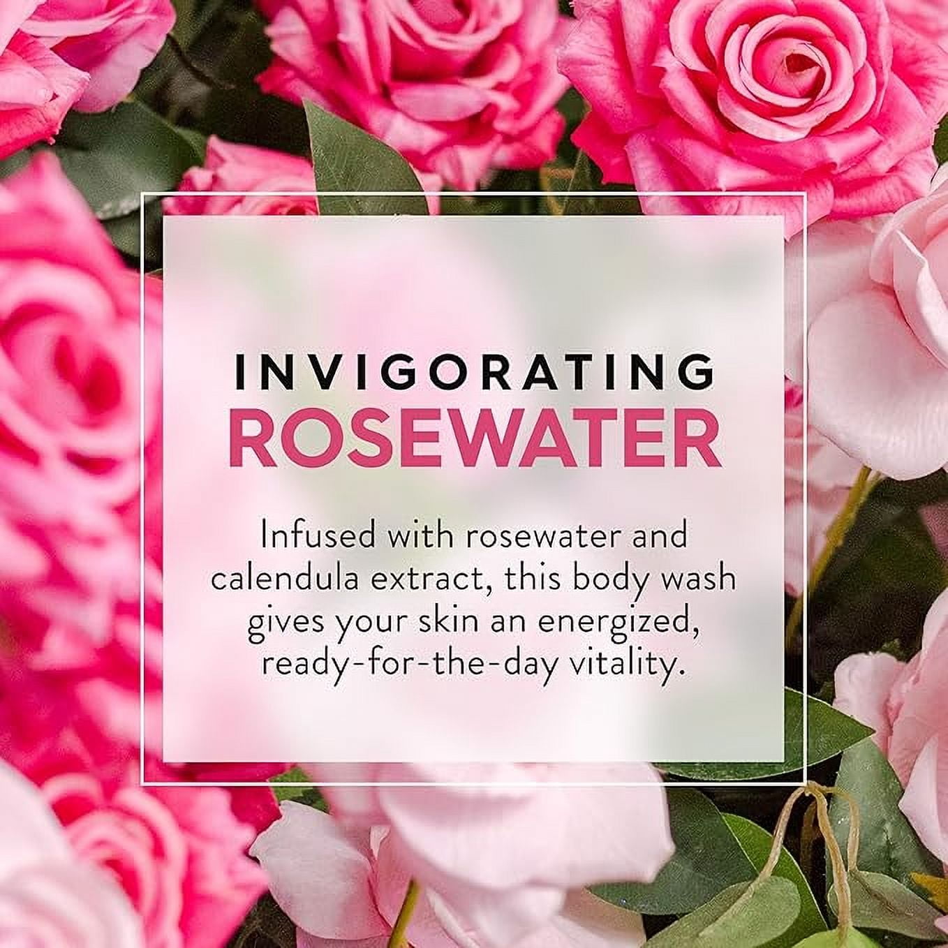 (2 pack) Jason Invigorating Rosewater Body Wash, 16 oz