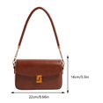 thumbnail image 2 of Bolso de hombro de gran capacidad para mujer, bolso cruzado cuadrado de PU a la moda, bolso de mano de trabajo, 2 of 8