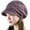 Purple, variant on CoCopeaunts Sun Hat Beach Hat Slouchy Beanie with Brim Cutout Spring Skull Cap w Brim Visor Comfortable Women Hats with Brims