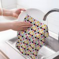 thumbnail image 6 of Sikiie Polka Dot Waffle Weave Kitchen Dish Cloth,Super Absorbent Kitchen Dish Towels 16*26 Inches for Dish Rags Washing Dishes, Drying Dishes, 6 of 7
