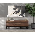 thumbnail image 2 of WAMPAT Modern TV Stand, 2-in-1 Entertainment Center with Storage Cabinets & Metal Base, 53" Brown, Fits TVs Up to 50", 2 of 11