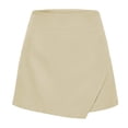 thumbnail image 4 of Asymmetric Skirt Shorts Style Pleated A Line Skort with Pockets Swim Skirt XL, 4 of 6
