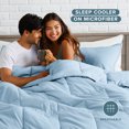 thumbnail image 4 of Bare Home Down Alternative Comforter Set - 3-Pieces - All Seasons - Full, Light Blue, 4 of 8