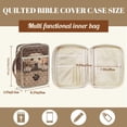 thumbnail image 5 of FOR U DESIGNS Golden Retriever Pattern Bible Cover for Women Large Capacity Carrying Organizer Bag Quilted Bible Holder Case Bible Bag Christian Bible Accessories, 5 of 7