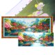 thumbnail image 1 of Kit Punto Cruz Con Paisaje Impreso Hilo Algodón Ecológico Bordado 11CT 148x60cm, 1 of 9