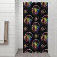 thumbnail image 2 of Colorful Headphones Games Black Pattern Shower Curtain 36"x72" ,Bathroom Decorative Shower Curtains Set with 12 Hooks,Modern Waterproof Washable Shower Curtain, 2 of 6