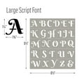 thumbnail image 4 of FolkArt Reusable Adhesive Letter & Number Stencil Set, 8.5" x 9.5", Script Font, 3 Pieces, 4 of 9
