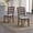Walnut, variant on ACTU Classic Ladder Back Dining Chairs Set of 2, Solid Wood Upholstered Kitchen Chairs, White Wash