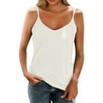 thumbnail image 6 of Baberdicy Modal Slip Dress with V-Neck - Women's Summer Seamless Layering Tank, Stretchy Slimming Basic Sleeveless Undershirt (White | L), 6 of 7