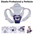 thumbnail image 2 of Cangurera Ergonómica para Bebé con Asiento de Cadera Transpirable y Multifuncional, 2 of 8