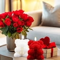 thumbnail image 1 of Xihbxyly Vela de Oso Rosa, Aromaterapia, Cera Roja y Blanca, Elegante Decoración para El Hogar, Perfecta para San Valentín, Regalo Único, 9,5 X 8,2 Cm, Decoración para Un Ambiente Cálido., 1 of 7