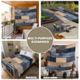thumbnail image 6 of Navy Blue Brown Wood Large Tapestry for Bedroom Wall Hanging Tapestry, Farmhouse Vintage Wooden Ceiling Backdrop Tapestries Poster Blanket Wall Decor for Teens Room Living Room Dorm 85" x 90", 6 of 8