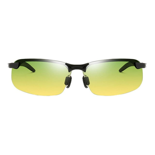 Sunglasses Mens Metal Frame Outdoor Driving Eyewear Day Night Visor Day And Night