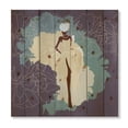 thumbnail image 3 of Designart 'Abstract African American Woman In Gorgeous Wedding Dress' Modern Print on Natural Pine Wood, 3 of 5
