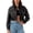 Black, variant on Women's Faux Leather Jacket Motorcycle Vintage Pockets Button Up Crop Fashion Fall Coat Loose Streetwear Short Soft Moto Jackets Red 12