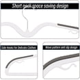 thumbnail image 7 of Short Neck Plastic Hangers,Heavy Duty Clothes Hangers Pants Hangers Non Slip 360° Swivel Hook,Space Saving Closet Organizer for Shirts, Coats, Pants, 7 of 7