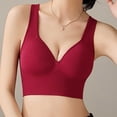thumbnail image 5 of HAPIMO Women Wide Strap Seamless Push Up Bra V Neckline Padded Cups For All Day Support And Comfort Hot Pink M, 5 of 7