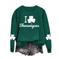 thumbnail image 2 of Ruimatai Womens St. Patrick's Day Green Sweatshirts Long Sleeve Shamrock Graphic Shirts Casual Crew Neck Irish Pullover Tops, 2 of 6