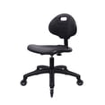thumbnail image 6 of CHAIR MASTER-Black Polyurethane Low Desk Chair-Seat Height 16.5"-21.5" with Soft Rubber Casters, 6 of 7