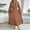 Coffee, variant on Autumn/Winter 2024 Elegant Triple V Neck Long Sleeve Waist Pleated Dress plus Size Womens Evening plus Size Swing Dress for Women Formal Long Jackets for Women Formal Dress with Sequins Sequin Jacket
