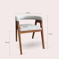 thumbnail image 4 of Silla Moderna Bruselas Sillón Decorativo Madera Tapizada En Tela, 4 of 4