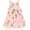 Pink, variant on Bluey Bingo Toddler Girls Mesh Dress Infant to Big Kid