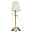 thumbnail image 2 of Lámpara De Mesa Pequeña Lazo, Lámpara De Mesa Plisada Recargable, Linda Pantalla Tela Decorativa, Lámparas Inalámbricas Escritorio, Luz LED Para Mesita Noche Para Dormitorio, 2 of 7