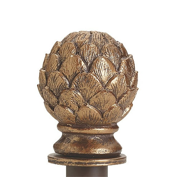Boutique Cobblestone Artichoke Round Fitting Finial