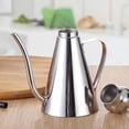 thumbnail image 4 of Easy Pour Oil Bottle,304 Stainless Long Spout Oil Dispenser Bottle Proof & Leak Proof Kitchen Oil Pourer With Precision Spout For Olive Canola And Cooking Oils, 4 of 7