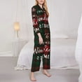 thumbnail image 3 of Naloa Wonderful Time Christmas Pajamas for Women Set, Womens Pajama Sets, Lounge Sets for Women, 2pjs for Women-Medium, 3 of 7